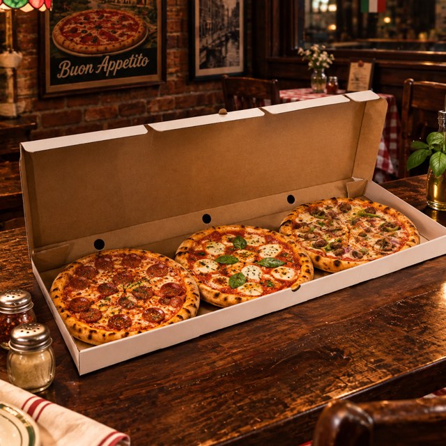 Triple Pizza Box